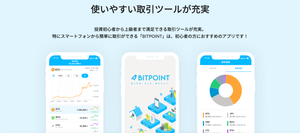 BITPOINT画面